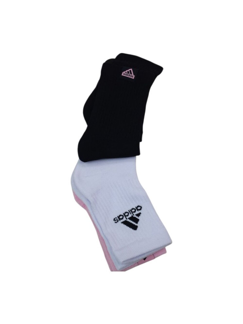 Adidas Mens Cushioned High Quarter Socks 3-Pack Large Shoe Size 6-12 - Picture 6 of 9